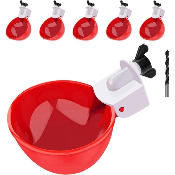 🎁HOT SALE PROMOTION 49% OFF-🐔Chicken Waterer Cups, 6 Packs Large Chicken Watering Cups