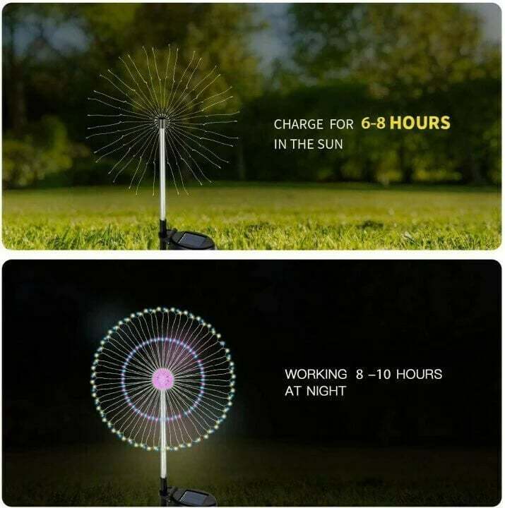 🔥Last Day Promotion 70% OFF🔥 - 🎁Waterproof Solar Garden Fireworks Lamp