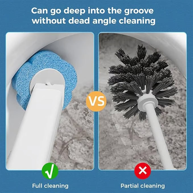 Disposable Toilet Brush – Wall-Mount Bathroom Cleaning Kit for Toilet, Sink, Bathtub & Urinal