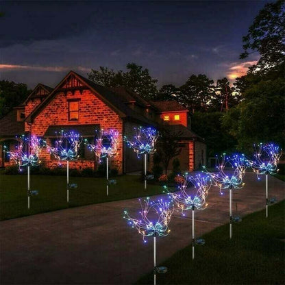 🔥Last Day Promotion 70% OFF🔥 - 🎁Waterproof Solar Garden Fireworks Lamp
